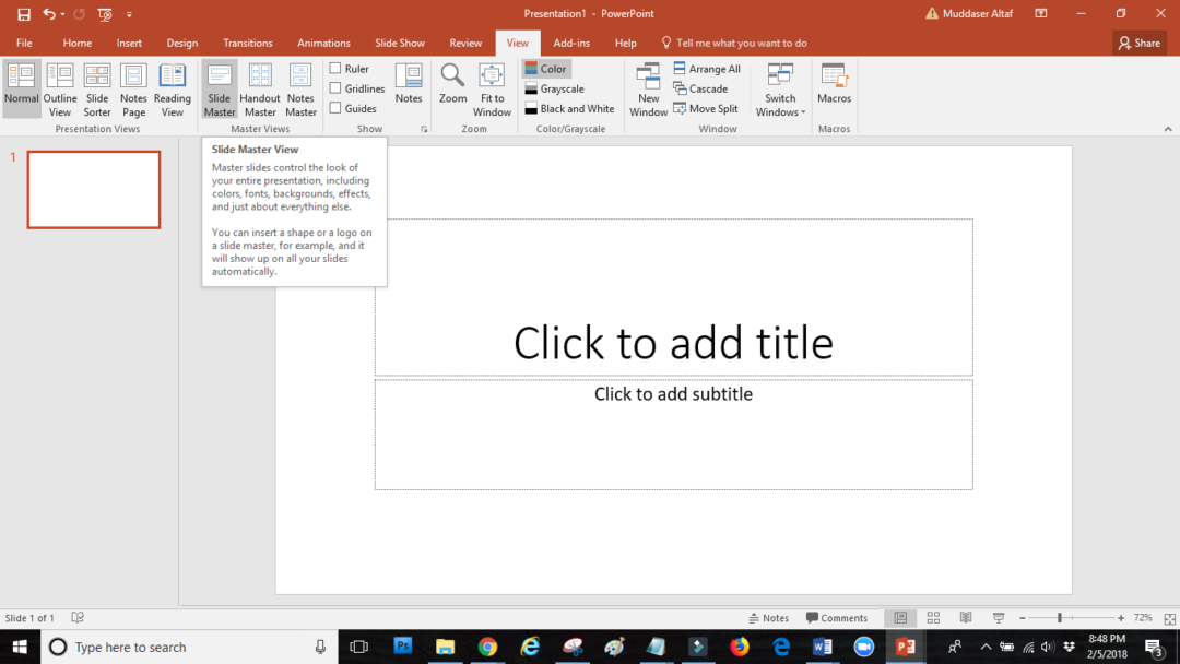 how to apply slide master to a powerpoint presentation
