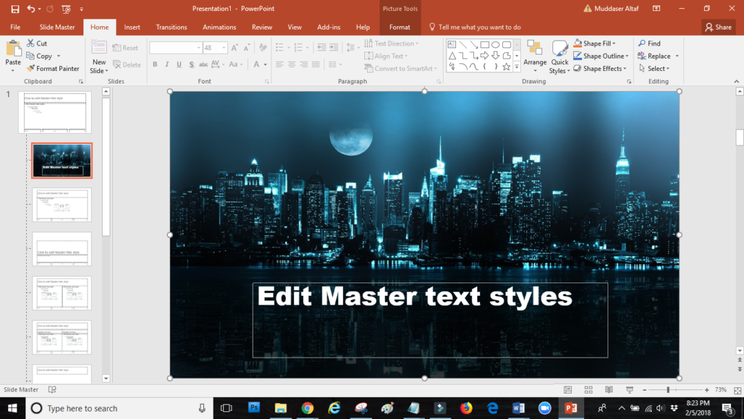 powerpoint slide master