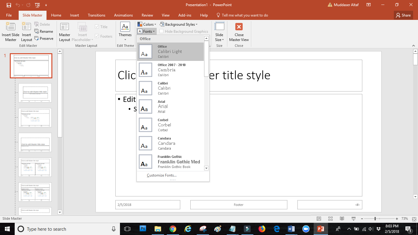 SLIDE MASTER: how to use slide master in PowerPoint