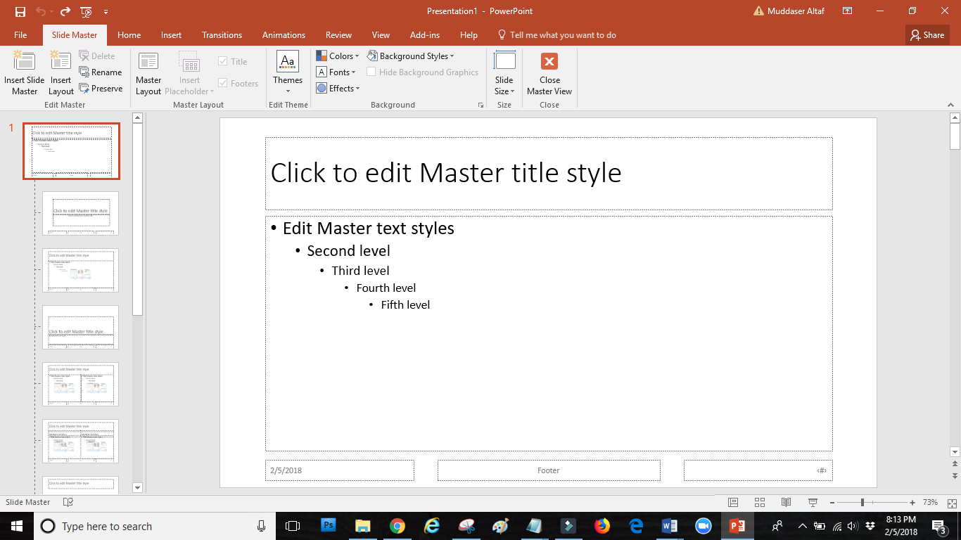 SLIDE MASTER: how to use slide master in PowerPoint