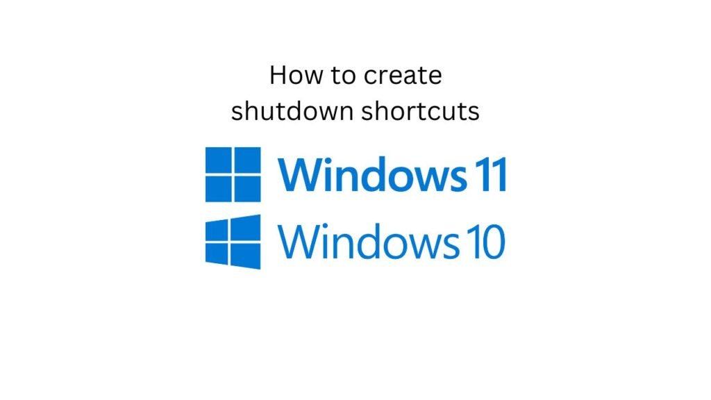 How to create shutdown shortcuts