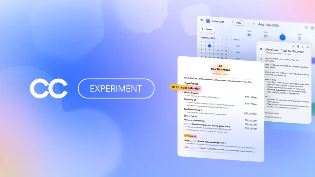 Google CC AI agent for families and households