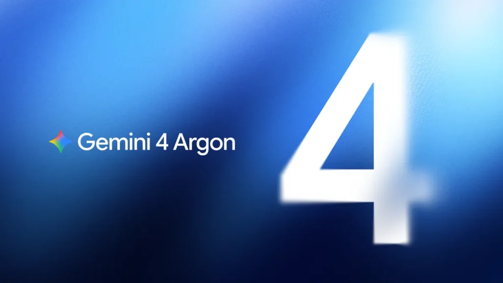 Google Gemini 4 Argon official launch artwork