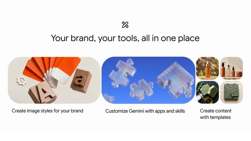 Gemini small business tools for branding, marketing and finance